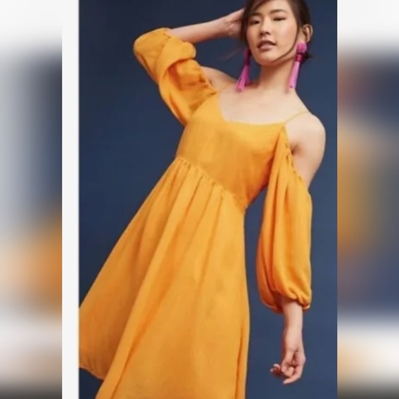 Anthropologie Dresses & Skirts - Anthropologie Mustard Yellow Moulinette Soeurs Carina Dress